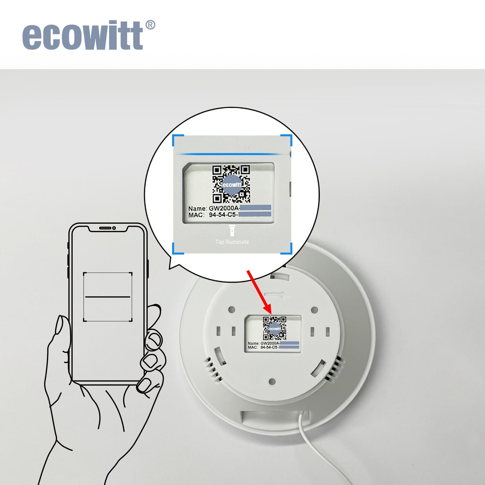 Ecowitt Wittboy Gateway Hub GW2000, 3 Configurations Methods Newest WiFi/Wired Weather Station Sensor Gateway with Temperature-Humidity, Atmospheric