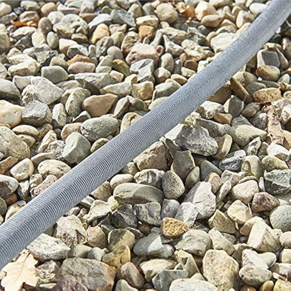 HOZELOCK - Hybrid Watering Hose Tuffhoze 25 m : Extremely Flexible, Tuff-Fibre Woven Technology, Suitable for High-pressure Cleaners (40 bar), Durable hose: Ready to Use [8125 8000] Grey