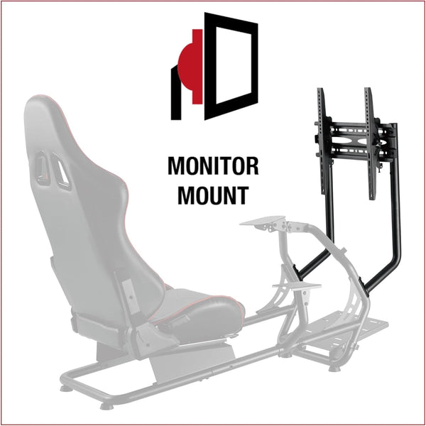 The Ultimate Racing Cockpit - suitable for Logitech, Fanatec, Thrustmaster, Xbox & Playstation, Pedal & Gear Shifter Mount – Reclining and Adjustable Seat for Racing Wheels