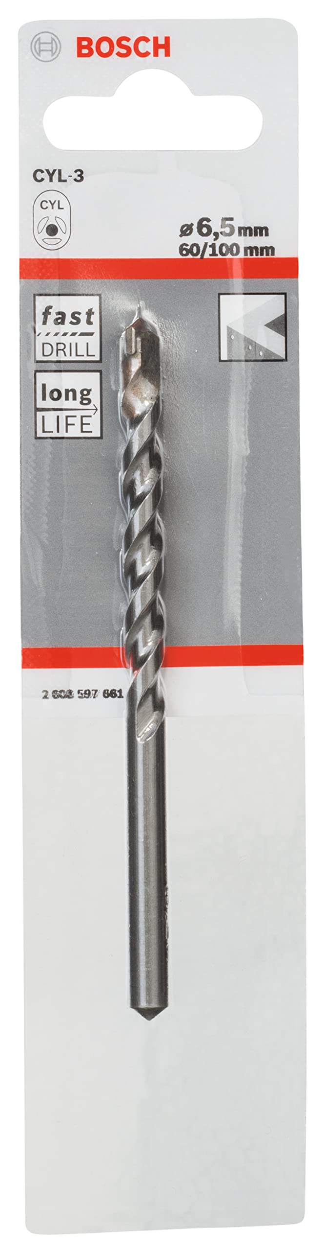 Bosch Accessories Professional 5-Pc HEX-5 Concrete Drill Bit Set (Concrete, Ø 4/5/6/8/10 mm, Accessory Impact Drill)