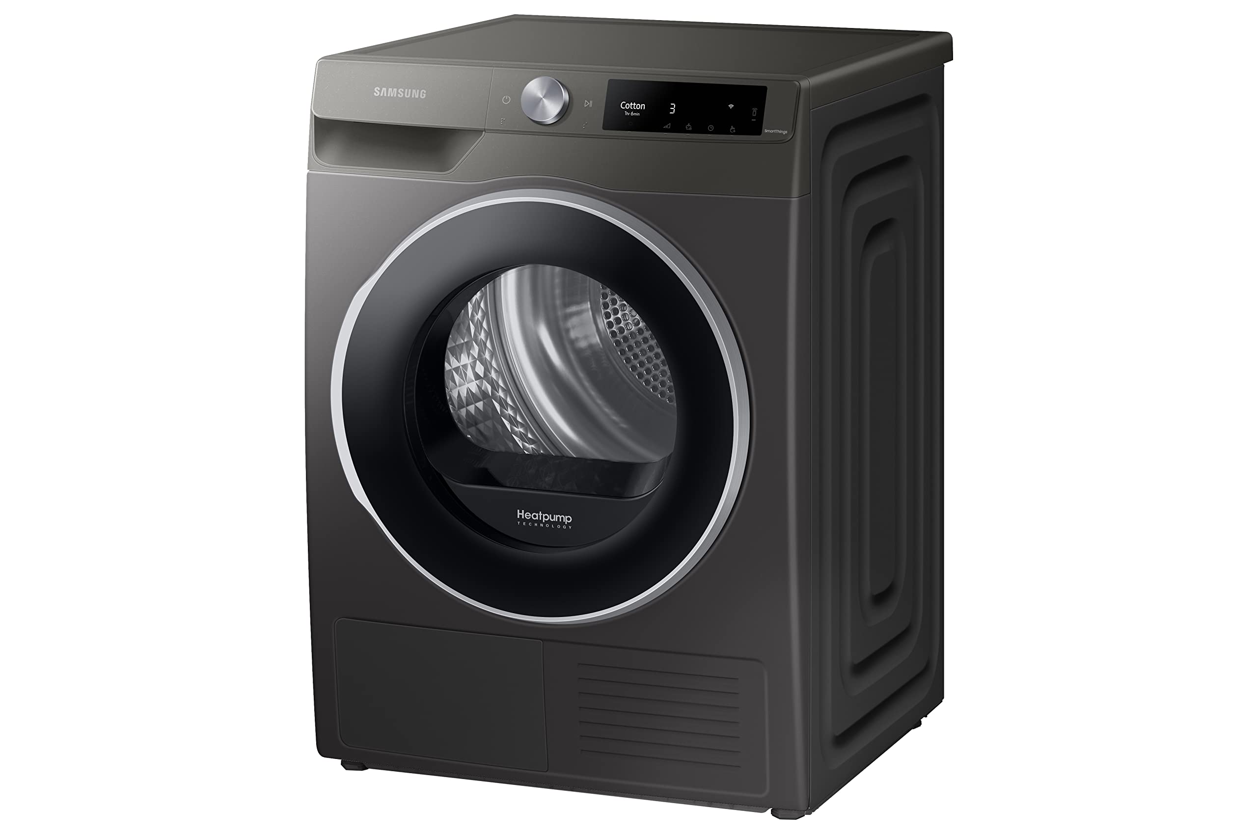 Samsung Series 6 DV90T6240LH/S1 with OptimalDry™, Freestanding Heat Pump Tumble Dryer, 9 kg, White, A+++ Rated