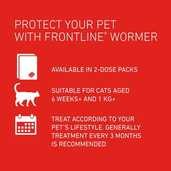 FRONTLINE Plus Flea & Tick Treatment for Cats and Ferrets - 6 Pipettes