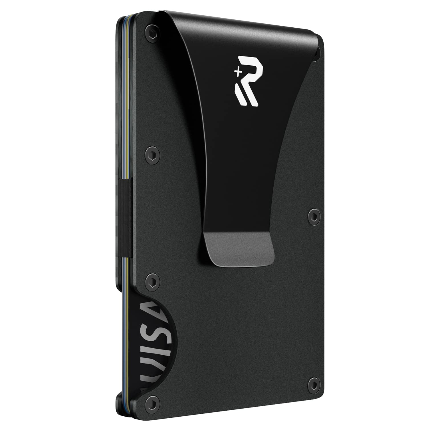 RealPlus Carbon Fiber Wallet, RFID Blocking Card Holder for Men, Minimalist Money Clip-Gifts for Men, Fathers, Boyfriends Birthday