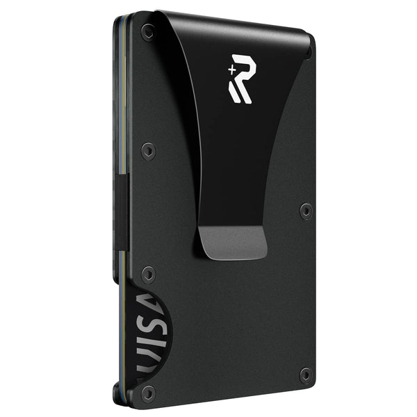 RealPlus Carbon Fiber Wallet, RFID Blocking Card Holder for Men, Minimalist Money Clip-Gifts for Men, Fathers, Boyfriends Birthday