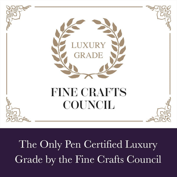 Bond & Regent Gloss Black & 24 Karat Gold - Certified Luxury Grade Rollerball Pen | Nice Gift for Men & Women