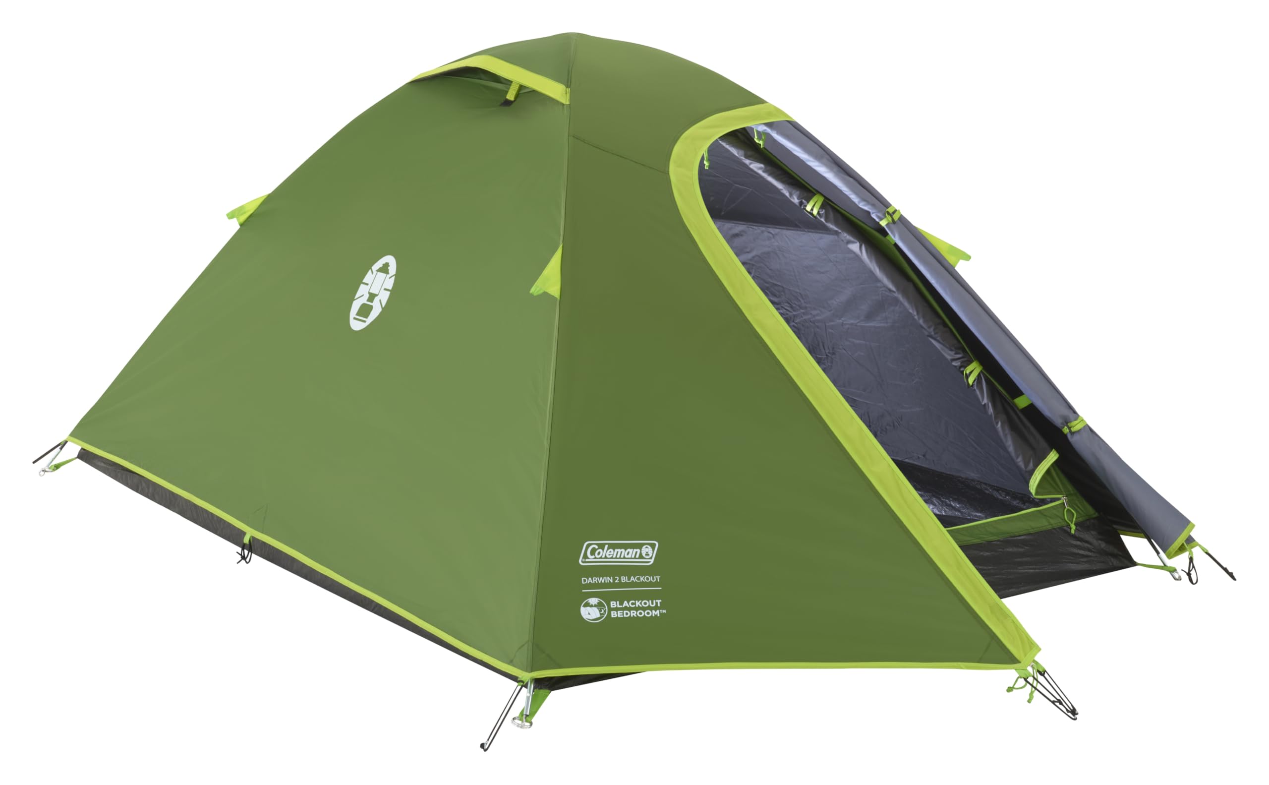 Coleman Tent Darwin 2-4 Person | Compact Lightweight Dome Tent | Models with Darkened Bedroom | Camping, Festival and Hiking Tent | 4500mm Waterproof | with Sewn-in Groundsheet