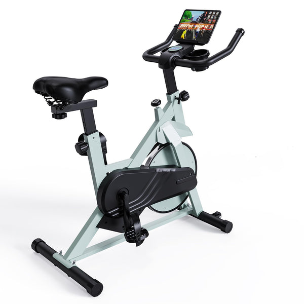 Lacuffy Exercise Bike Indoor Bike with LCD Display Magnetic Stationary Bike Durable Ultra-Quiet 136 kg Max Load Exercise Equipment with App for Home Use