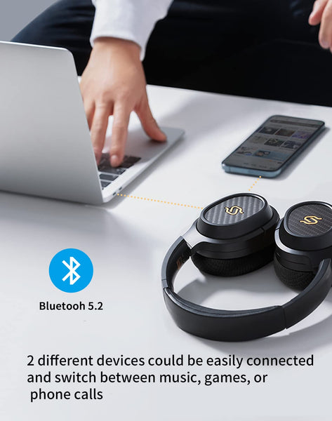 Edifier STAX SPIRIT S3 Wireless Planar Magnetic Headphones, Bluetooth V5.2 Hi-Fi Foldable Headphone with Hi-Res & Snapdragon Sound with Mic for Audiophiles, Home, Studio