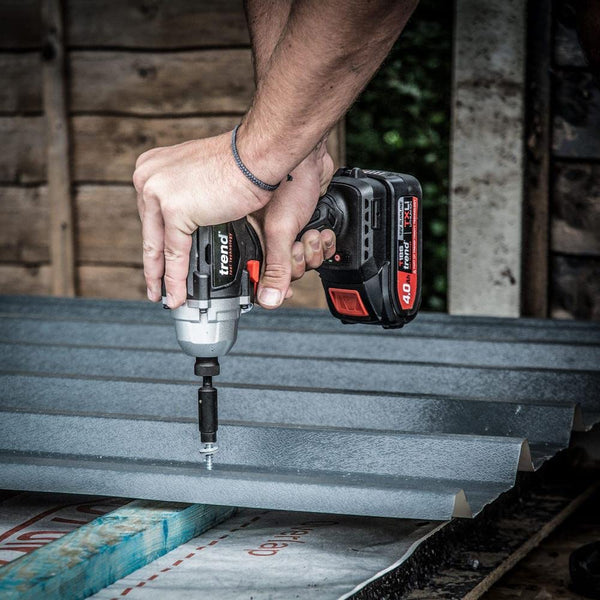 Trend 18V Cordless Brushless Impact Driver with High Performance Motor & Two Speed Settings, Bare Tool (Battery & Charger Sold Separately), T18S/IDB