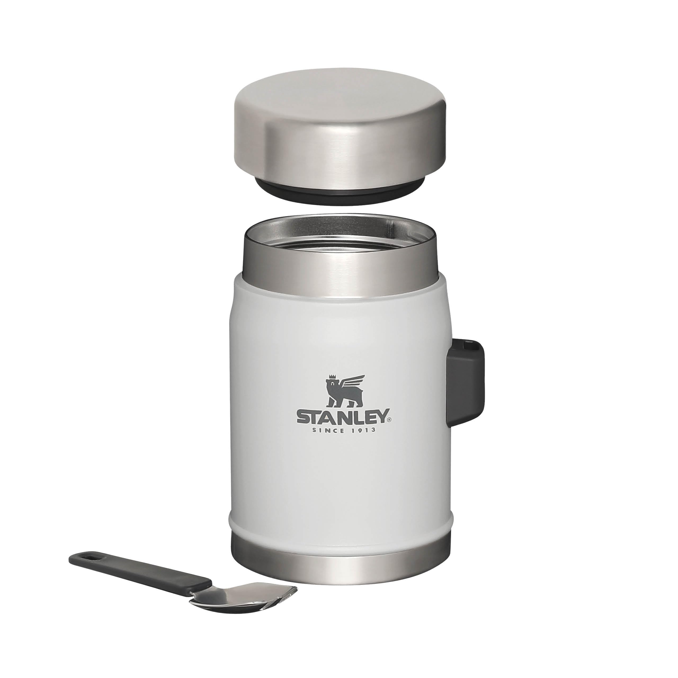Stanley Classic Legendary Food Jar 0.4L With Spork - Keeps Cold For 7 Hours - BPA-Free Stainless Steel Soup Flask - Leakproof - Dishwasher Safe - Rose Quartz