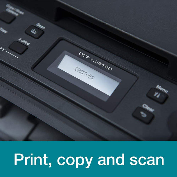 Brother DCP-L2620DW 3-in-1 Mono Laser Printer |Print, copy & scan|Automatic 2-sided print |A4|UK Plug