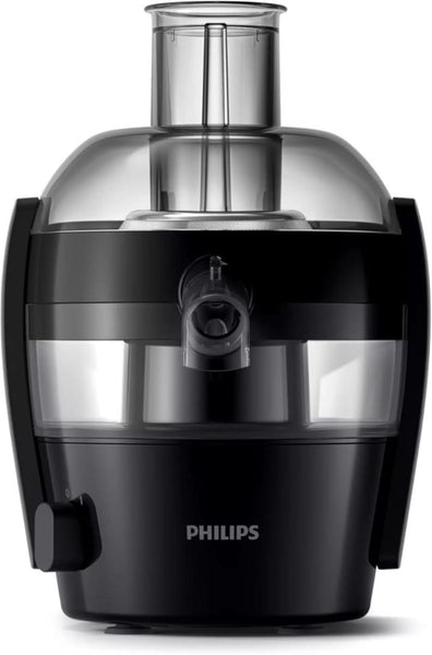 Philips Viva Collection Compact Juicer, 1.5 Litre, 500 Watt, Quick Clean Technology, Drip Stop, Dishwasher Safe Parts, See-through Pulp Container,