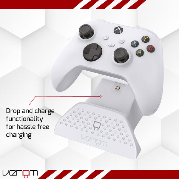 Venom Charging Dock with Rechargeable Battery Pack - Black (Xbox Series X & S/Xbox One)