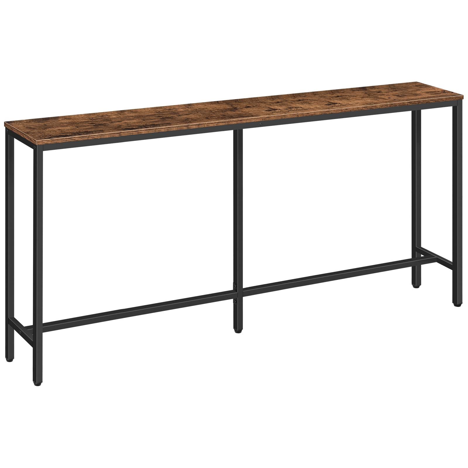 MAHANCRIS Console Table, 160 CM Narrow Long Sofa Table, Entryway Table, Industrial Sofa Table, Side Table, for Hallway, Living Room, Sturdy and