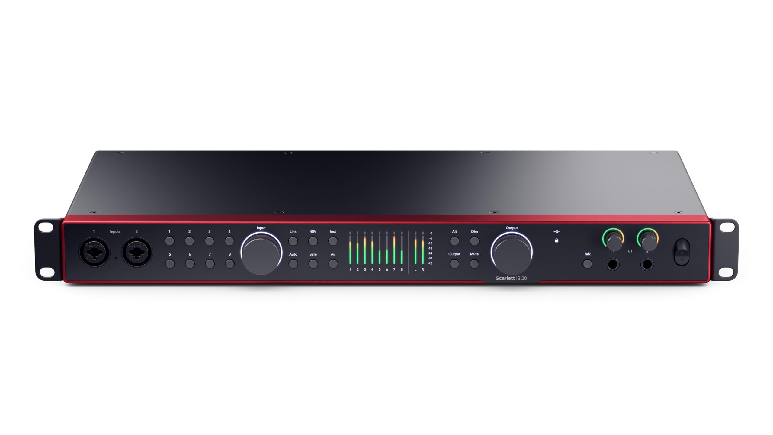 Focusrite Scarlett 2i2 4th Gen USB Audio Interface for Recording, Songwriting, Streaming and Podcasting — High-Fidelity, Studio Quality Recording, and All the Software You Need to Record