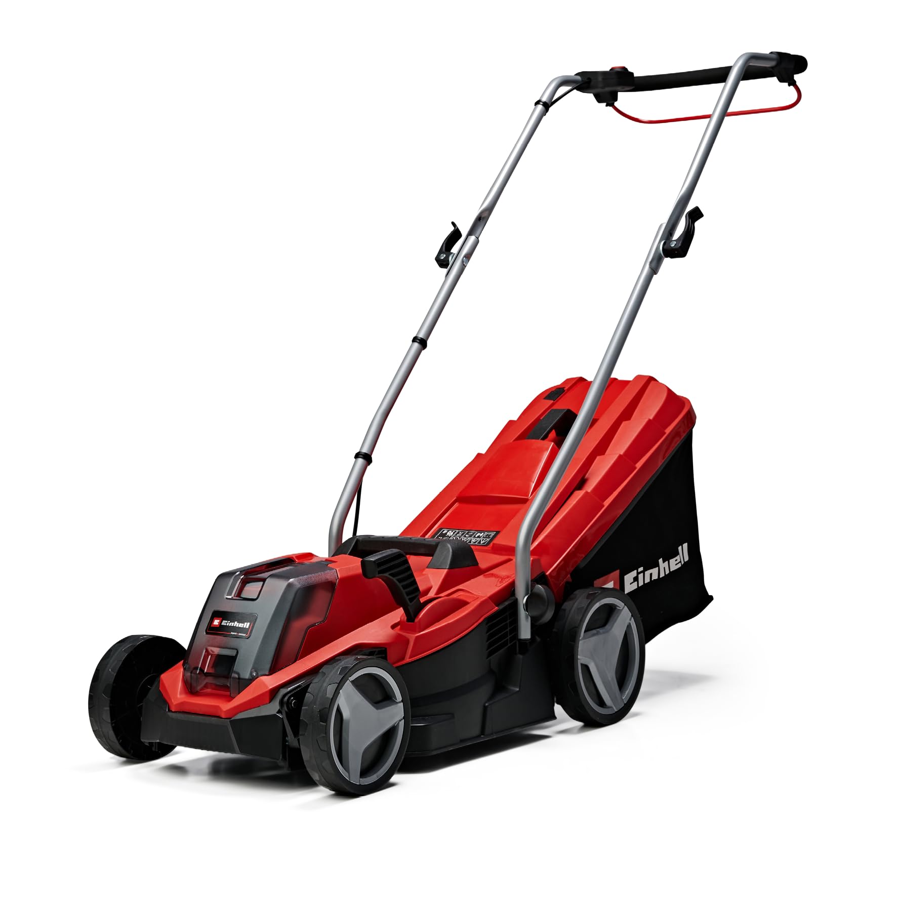 Einhell Power X-Change 18/33 Cordless Lawnmower With Battery and Charger - 18V, Brushless Motor, 33cm Cutting Width, 30L Grass Box, 5 Cutting Heights - GE-CM 18/33 Li Battery Lawn Mower