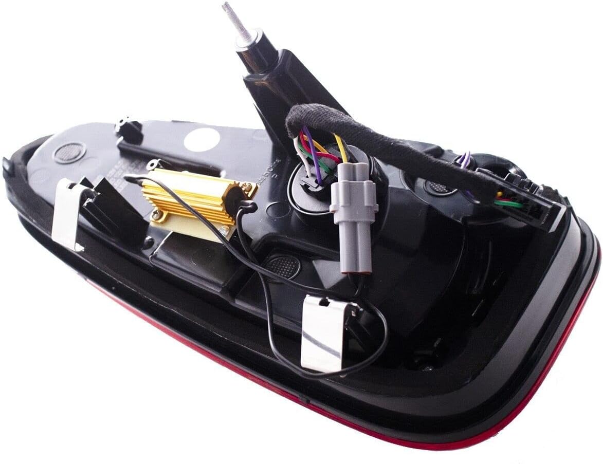 GAZOZ PERFORMANCE LED Tail Lights Union Jack Red Lens Compatible with 04-08 Cooper R50 R52 R53 Mk1