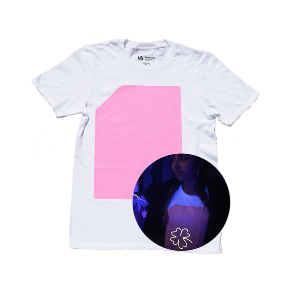 Illuminated Apparel Interactive Glow in The Dark T-Shirt - Fun for Birthday Parties & Festivals - Light up The Night