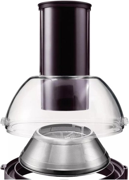 Philips Viva Collection Masticating Juicer, 150W, 1L, XL Tube, Quick Clean Technology, HomeID App, Dishwasher-safe Parts, Drip Stop, Easy Assembly, Compact Storage, Black (HR1889/71)