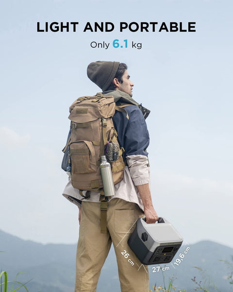 ECOFLOW Portable Power Station RIVER 2 MAX, 512Wh LiFeP04 Battery/ 1 Hour Fast Charging, Up To 1000W Output, Solar Generator (Panel Not Inc.) for Outdoor Camping/RVs/Home Use