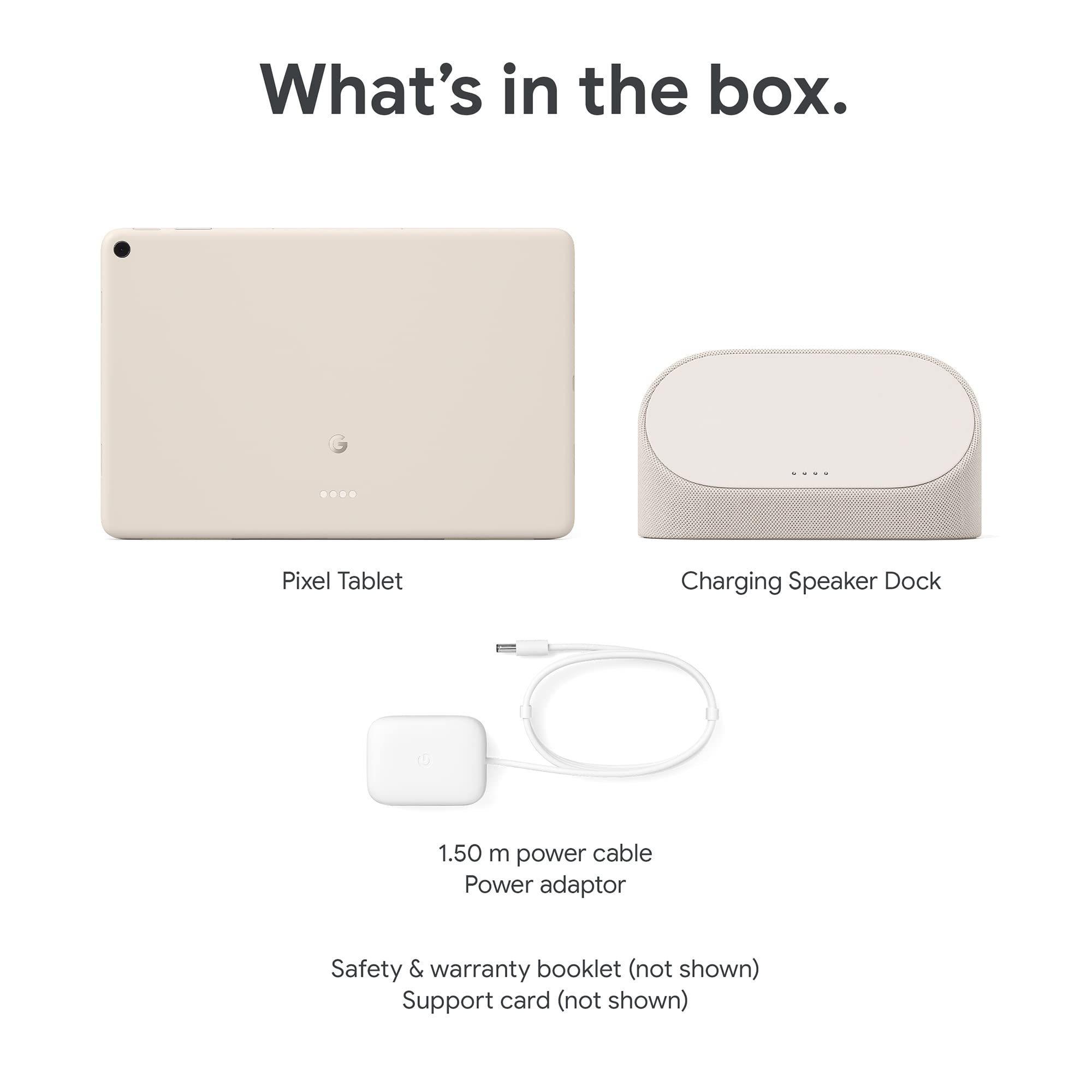 Google Pixel Tablet with Charging Speaker Dock (11 Inch Display, 256 GB Storage, Android, 8 GB RAM) – Porcelain