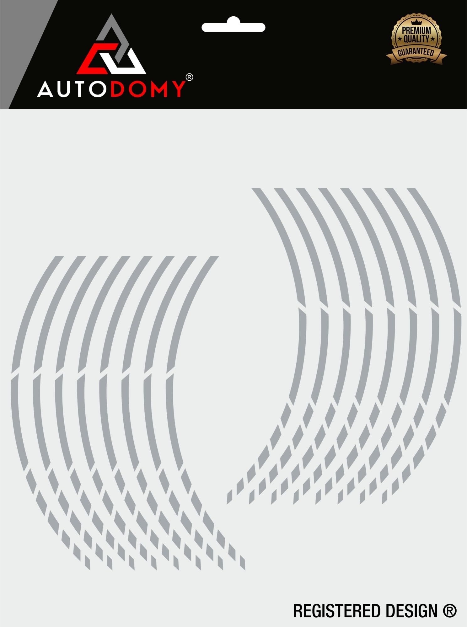 Pack 6 Units Wheel Rim Stickers Desing Sport | Complete set for 2 Motorcycle Wheel Stripes 15" to 19" Resistant Rain and UV | Motorbike Stickers Black