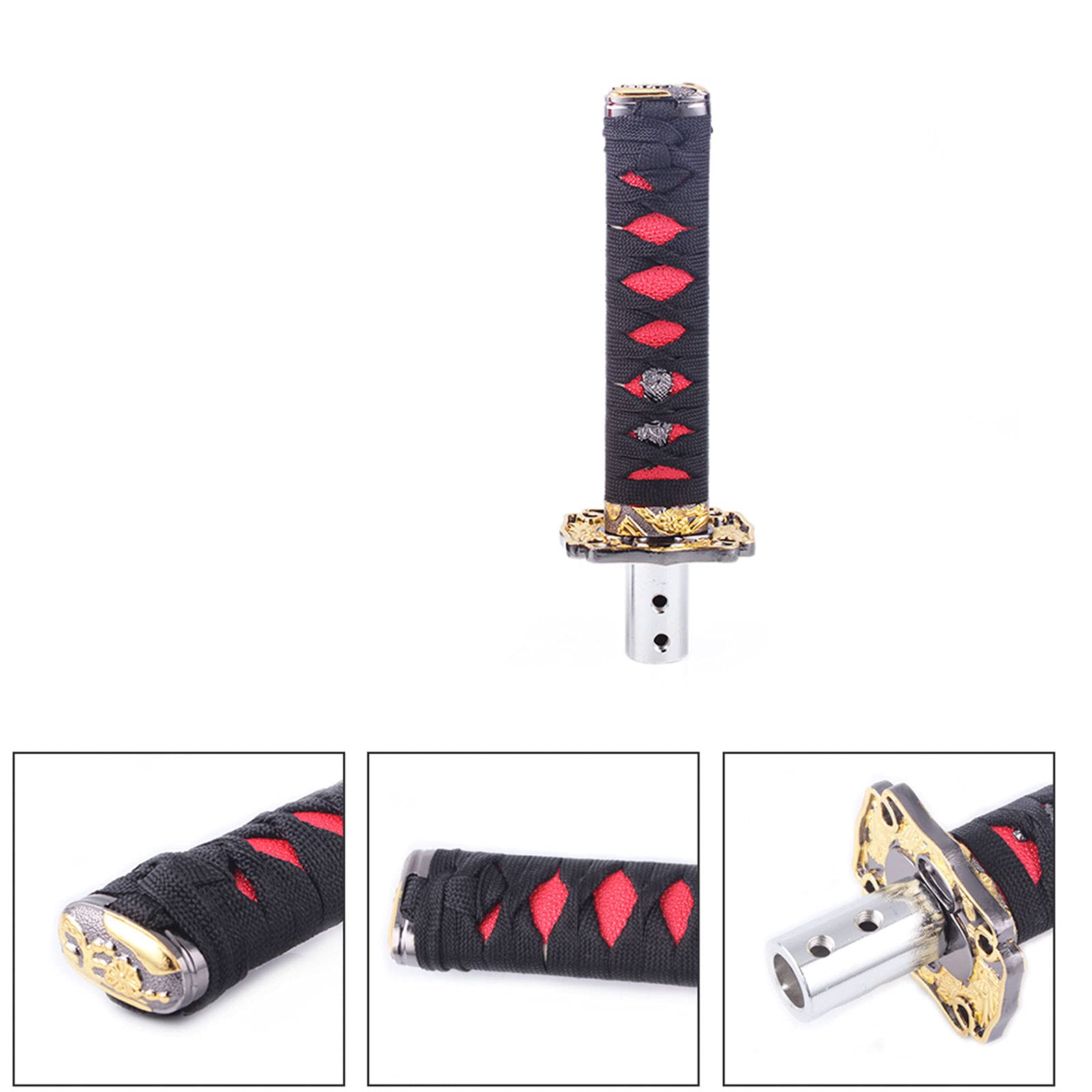 muge racing Universal Samurai Sword Automatic Shift Knob Suitable for Manual Transmission Cars-black-15cm
