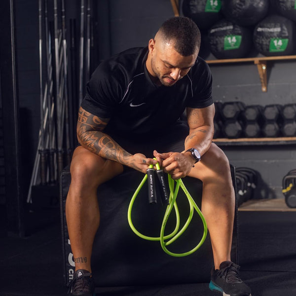 Elite Jumps Muay Thai 3.0 Weighted Jump Rope - Professionally Designed for High-Intensity Training - MMA Fitness - Heavy PVC for Full Body Workout