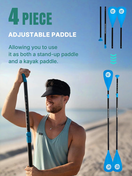 Niphean Inflatable Paddle Boards for Adults with All Accessories, 320cm Stand Up Paddle Board for All Skill Levels, SUP with 200kg Weight Capacity for 2 People, Inflatable Paddleboard with Seat