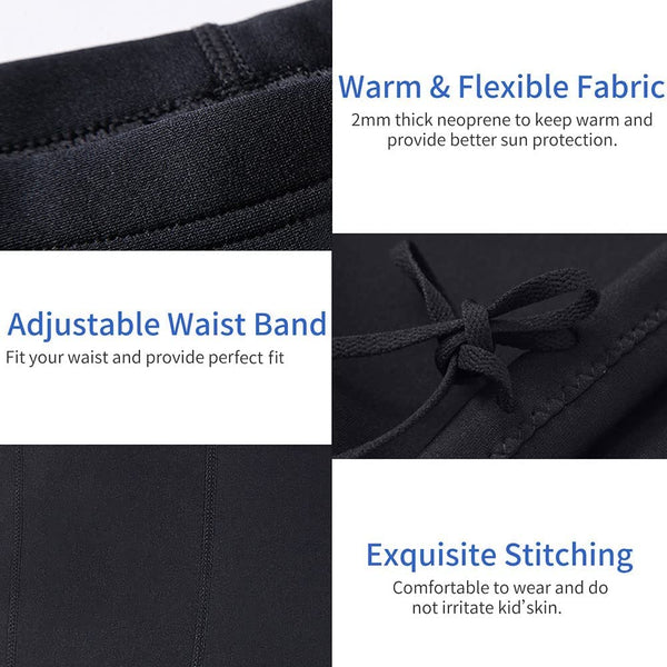 EUPTE 3mm Diving Wetsuit Pants Swimming Pants Leggings for Women Men (S, Men)