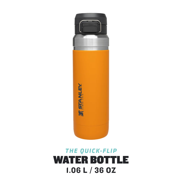 STANLEY Quick Flip Stainless Steel Water Bottle 0.47L - Keeps Cold For 7 Hours - Leakproof - BPA-Free Thermal Flask - Dishwasher Safe - Cup Holder Compatible