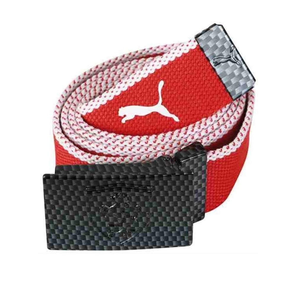 PUMA Scuderia Ferrari Adjustable Metal Buckle Red Mens Belt 052419 01