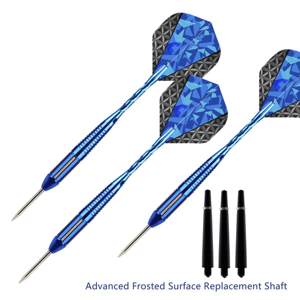 Steel Tip Darts Set,3 Pack Professional Dart with Aluminum Shafts and Darts Case