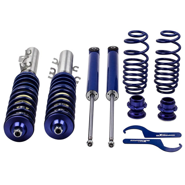 maXpeedingrods Coilovers Lowering Suspension Kits for VW Golf4/for Seat Leon 1M1/for VW New Beetle (9C1, 1C1) - Golden