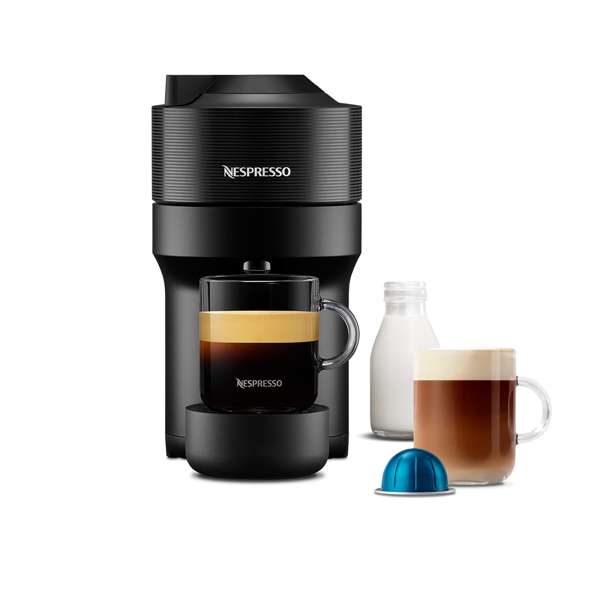 Nespresso Vertuo Pop Coffee Machine by De'Longhi, Over 30 Varieties of Pods, Compact Footprint, Americano, Starter Capsule Set Included, ENV90.P, Pink