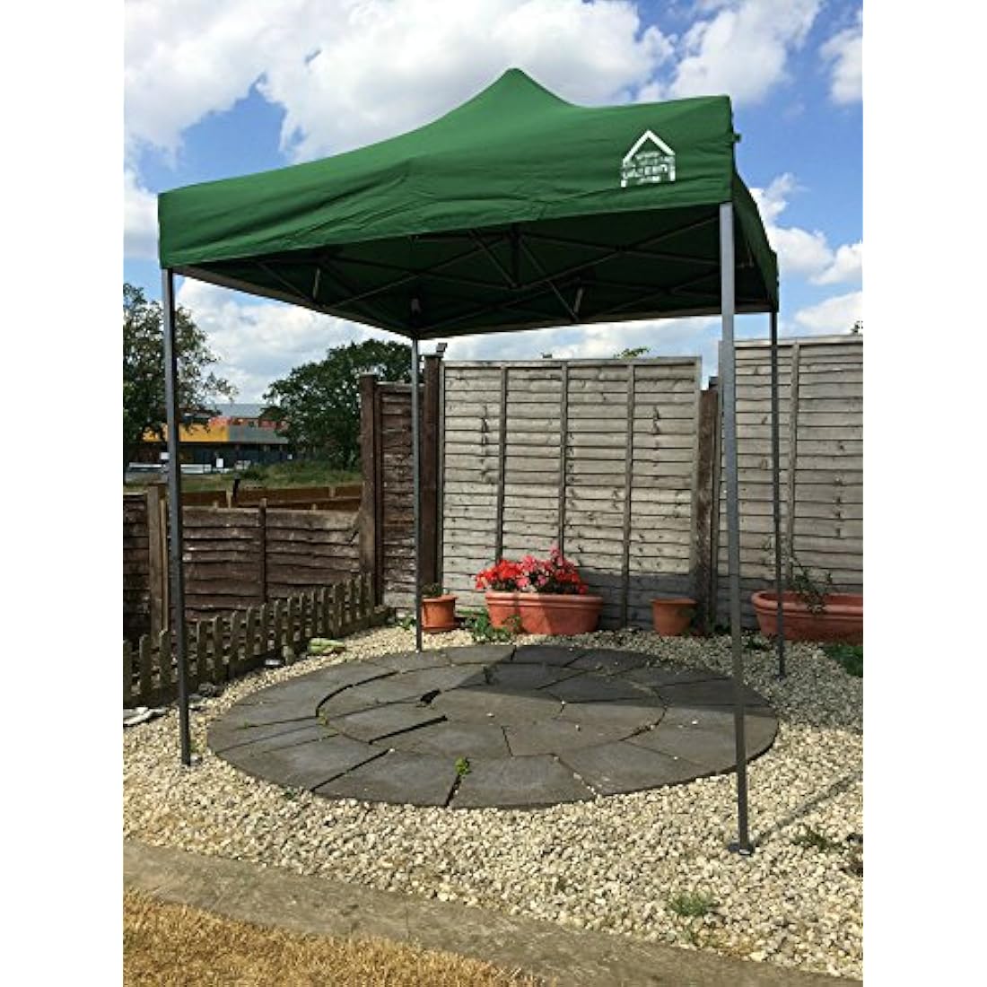 All Seasons Gazebos 2x2 Fully Waterproof Pop up Gazebo With Accessories - Green