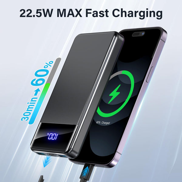 Power Bank Fast Charging 26800mAh, Portable Charger PD22.5W, PD3.0 QC4.0 USB-C/USB-A Output, Phone Battery Pack for iPhone 16 15 14 13 Plus Pro Max Mini, Glaxy