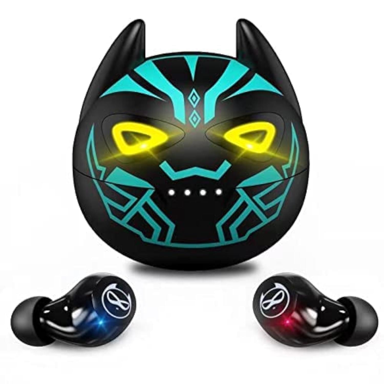 Earbuds for Kids Cute Design in-Ear Wireless Earphones for Kids Boys Adult Bluetooth 5.3 Waterproof Sport Stereo Headphones with Mic for Phone