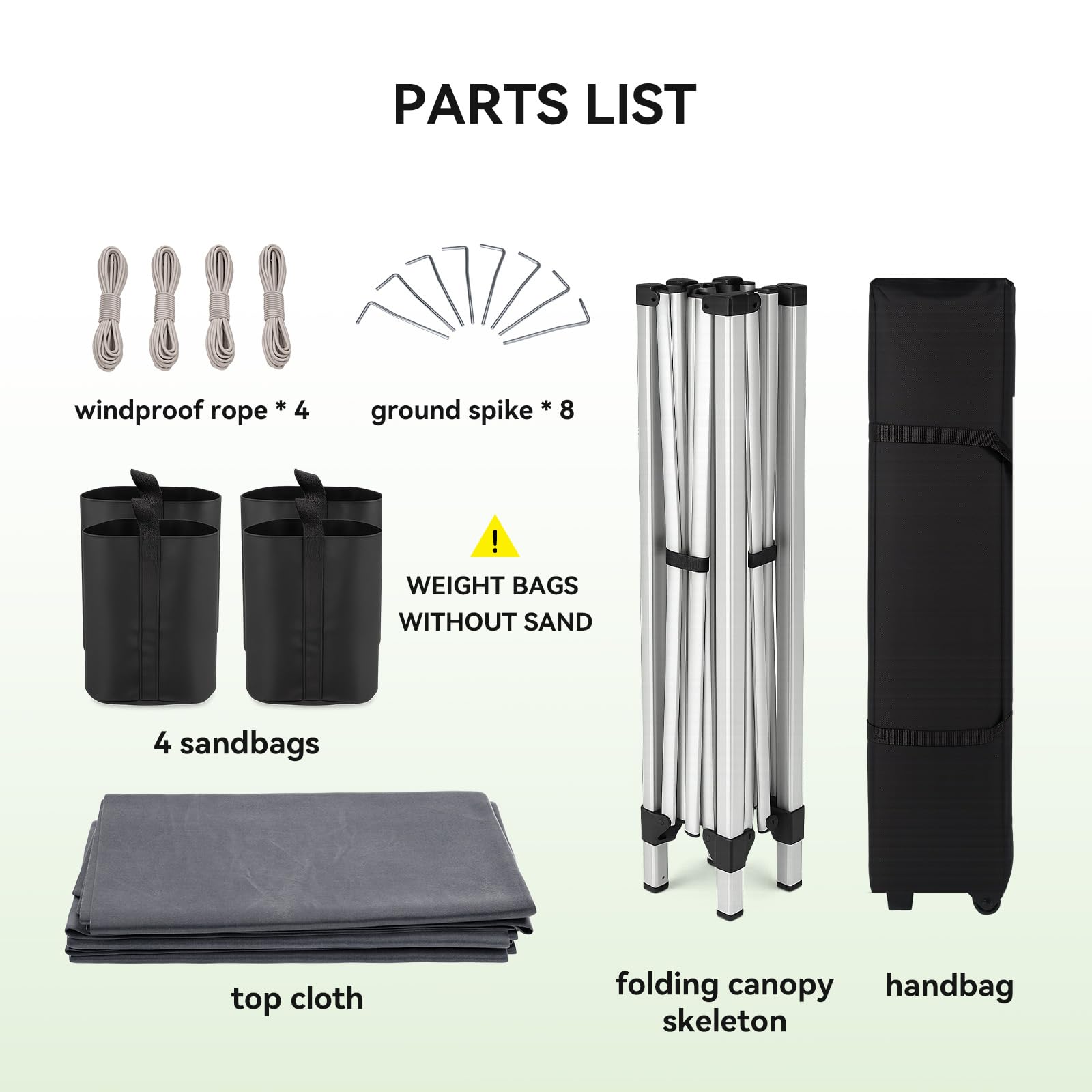 Aoxun 3m x 3m Pop Up Gazebo, Metal Frame Shelter Tent for Outdoor Garden Party, with 4 Sandbags & Carry Bag, Adjustable Height, Grey