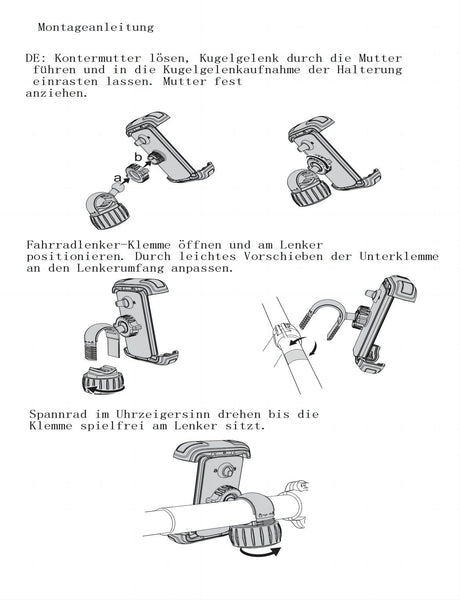LISEN Bike Phone Holder - [2 Step Install] Bicycle Phone Holder for Bikes, [Silicone Pro+] Motorbike Phone Mount E-Scooter, Trolley Golf Accessories for iPhone 16, 4.7''-7.0'' Mobile Phones