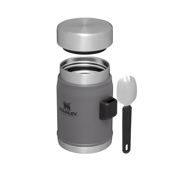 Stanley Classic Legendary Food Jar 0.4L With Spork - Keeps Cold For 7 Hours - BPA-Free Stainless Steel Soup Flask - Leakproof - Dishwasher Safe - Rose Quartz