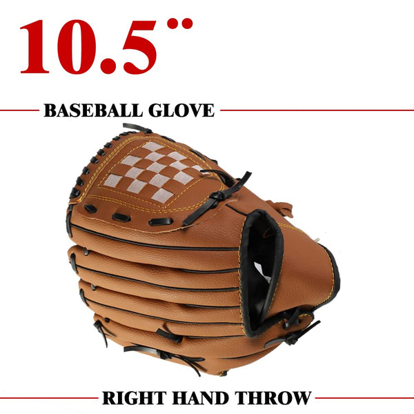 EASY BIG Softball Baseball Bat Set with Glove and Balls - 25 Inch/63cm Aluminum Bat for Pickup Games and Batting Practice