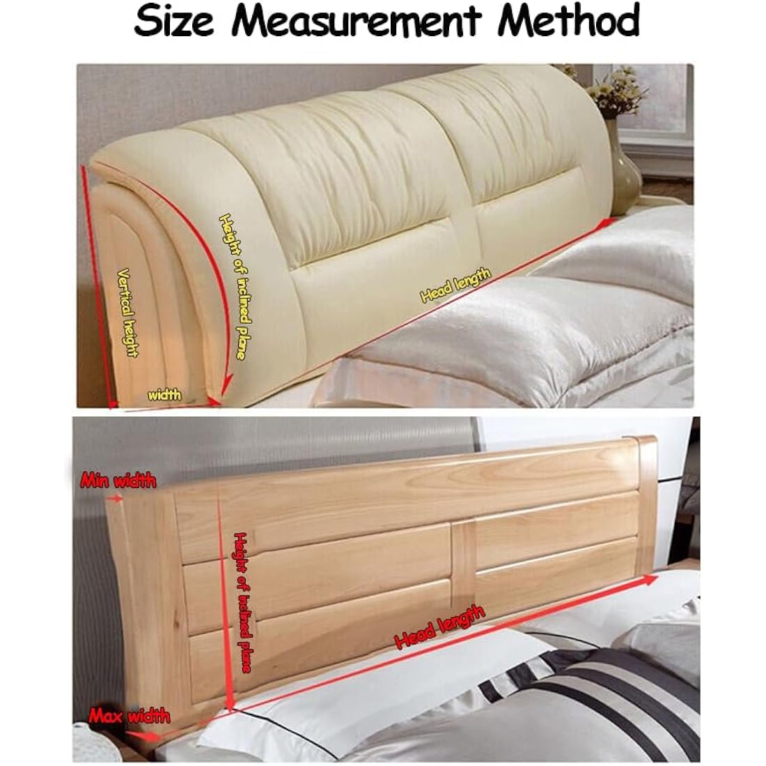 Bed Headboard Cover Waterproof Pu leather All-inclusive Elastic Headboard Protection Cover for King Double full Headboard Protector (Coffee, 150cm / for 140-160cm headboard)