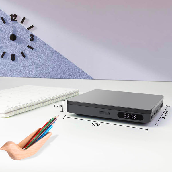 Mini DVD Player, DVD/CD Player for TV, All Region Free 1080P HD with RCA/HDMI Cables, Remote Control, Breakpoint Memory, Built-in PAL/NTSC, USB Input