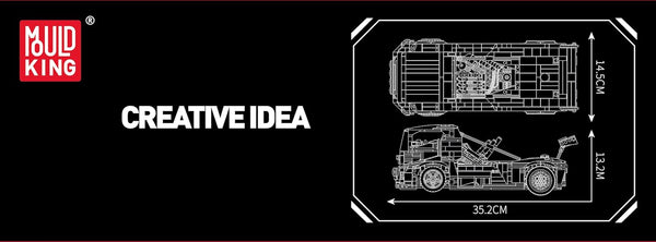 Mould King 10036 Technology Knight Truck Building Blocks Kit, 1604+ PCS Creative Sports Car Truck Model Building Toy Set for Kids 14+/Adult Collectors (Static Version)