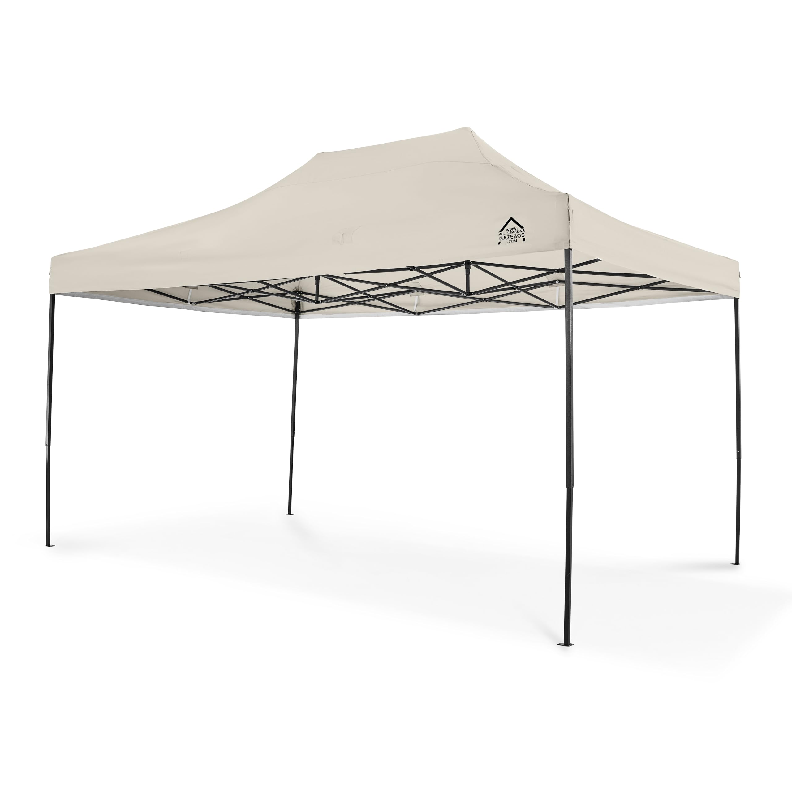 All Seasons Gazebos 3x4.5 Fully Waterproof Pop up Gazebo With Accessories - Metallic Grey