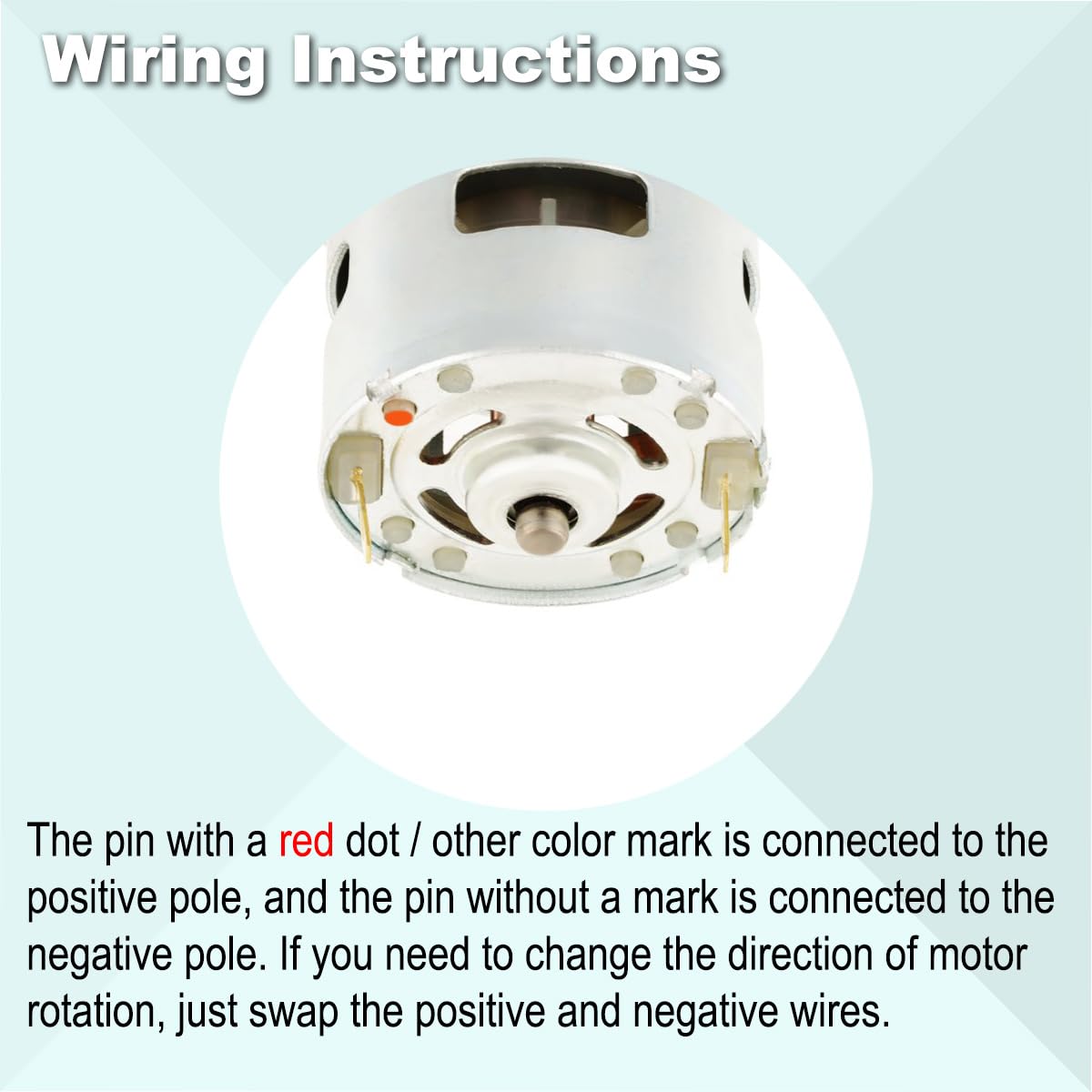 2 Pcs 545 Micro Motor DC 3.7-7.4 V 23500 RPM Long Shaft High Torque Gear RC Power Wheel Mini/Small Motor with Spring Wire, for RC Toy Car/Robot/Mini Fan/Electric Drill/UAV/DIY/Test