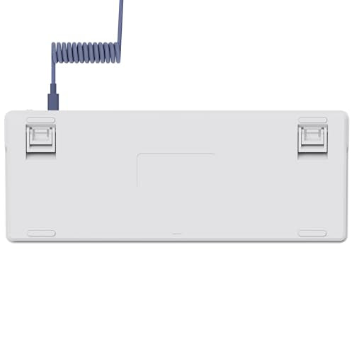 GXTrust 872 Xyra TKL Mechanical Keyboard Gasket Mount UK Layout, Hot Swappable Wired Gaming Creamy Keyboard 80%, RGB Backlit with Software, Custom Soft Feel Pre-lubed 5-pin Leobog Linear 60M Switches