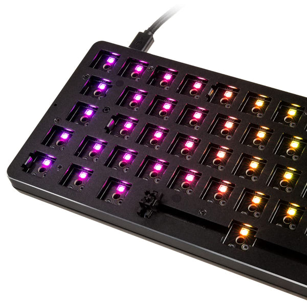 Glorious Gaming GMMK Compact 60%, Barebones (Frame Only) - Mechanical Gaming Keyboard, Per Key RGB, Hotswap & Customisable, International/ISO Layout - Black