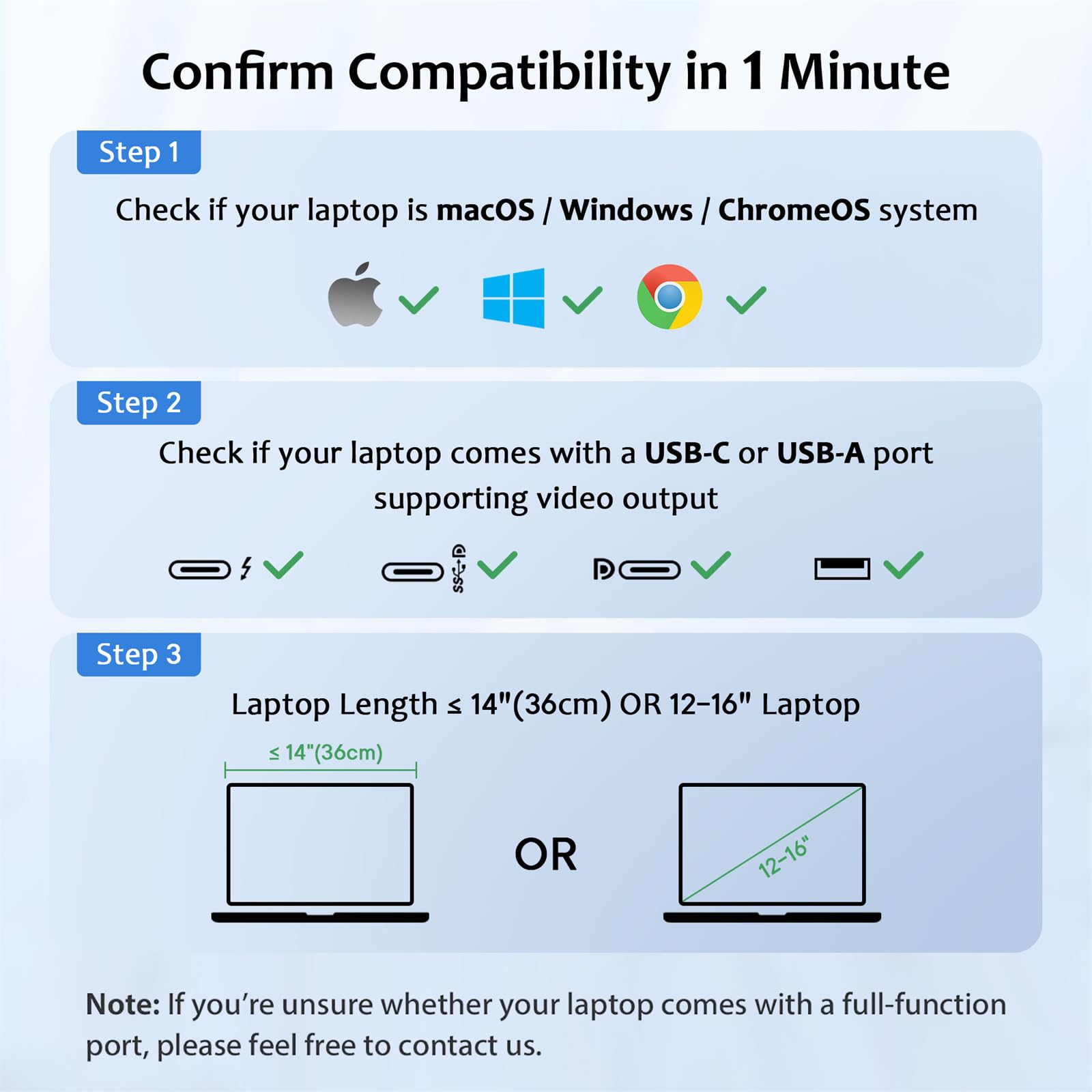 KPKUE 15.6" Laptop Screen Extender, FHD One Cable Monitor Extender, Dual Screen IPS Triple Screen Monitor Fits with 12''-16'' Laptop Compatible Mac Windows Chrome